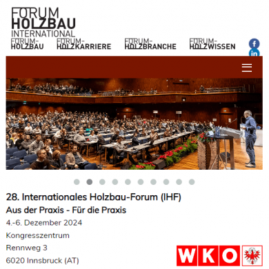 28. Internationales Holzbau-Forum (IHF)