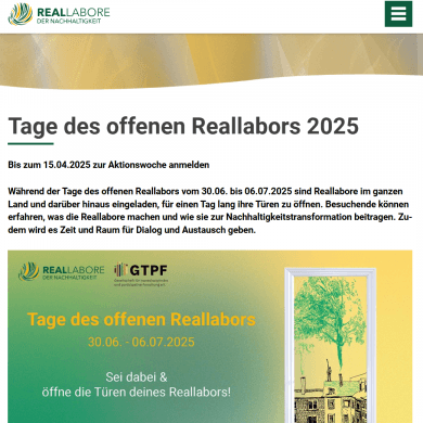Tage des offenen Reallabors 2025