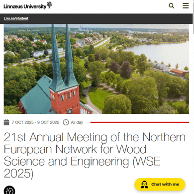 21st Annual Meeting of Northern European Network for Wood Science and Engineering (WSE 2025)