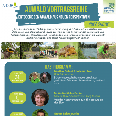 AUWALD online VORTRAGSREIHE - ENTDECKE DEN AUWALD AUS NEUEN PERSPEKTIVEN!