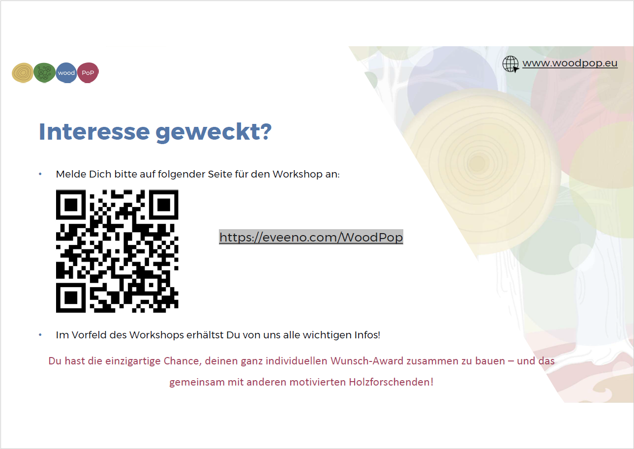 Workshop zum WoodPop Student Award
