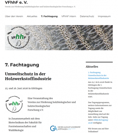 7. Fachtagung „Umweltschutz in der Holzwerkstoffindustrie“