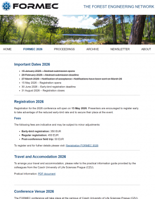 58. Internationales Symposium für Forstmechanisierung (FORMEC)