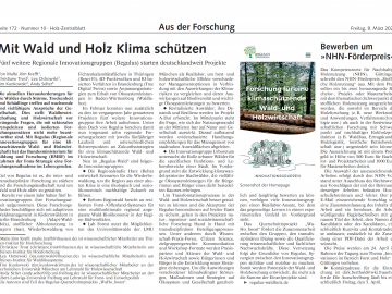 Artikel auf Seite 172, Nummer 10 des Holz-Zentralblattes © Christiane Trost